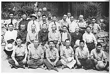 Internés japonais dans le camp Lordsburg entre 1942 et 1943.