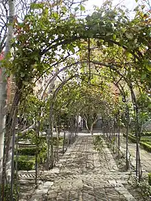 Pergola du jardin du Prince d'Anglona, à Madrid.