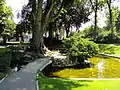 Le bassin d’ornement du jardin de l’Hôtel de ville.