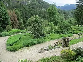 Vue du Jardin alpin de Bellevaux