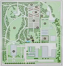 Plan du Jardin botanique Roger-Van den Hende.