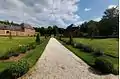 Le château de Franc-Waret, descente de l'orangerie