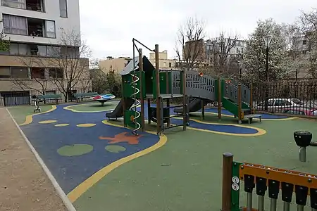 Aire de jeux du jardin.