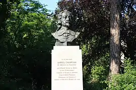 Buste de Samuel Champlain.