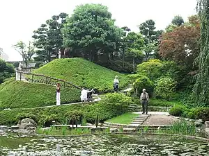 Le jardin japonais moderne.