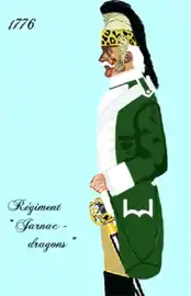 régiment de Jarnac dragons de 1776 à 1779.