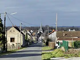 L'entrée au sud-est du bourg de Jarnages.