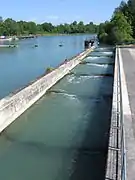 Barrage de Jaulnes sur la Seine.