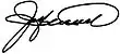 Signature de Jay Hammond