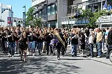 Parade de rue au cours du festival de jazz