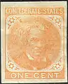 Timbre de 1¢ de John Caldwell Calhoun.