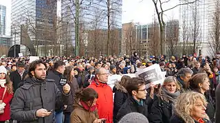 Bruxelles, Belgique, le 11 janvier 2015.