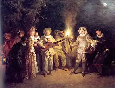 L'amour au Théâtre-Italien, Antoine Watteau (c. 1718).