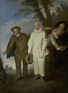 Jean-Antoine Watteau, Les Comédiens italiens, 1720.