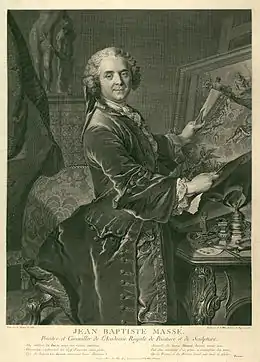 Jean-Baptiste Massé, d'après Louis Tocqué, 1755;
