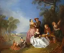 Excursion de famille à la campagne, coll. particulière