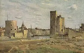 Les deux tours, par Jean-Baptiste-Camille Corot, 1851.