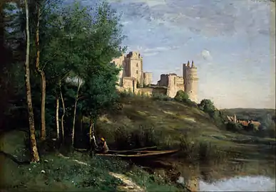 Jean-Baptiste-Camille Corot,Les Ruines du Château de Pierrefonds (1825-1872)