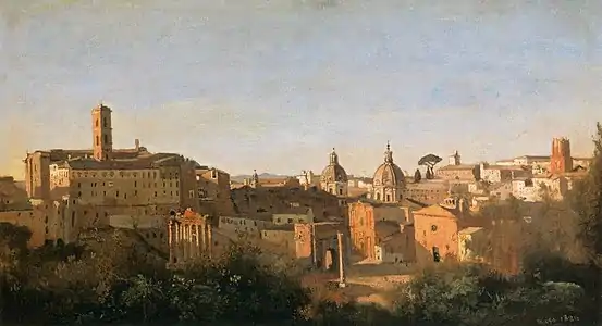 Le Forum vu des jardins Farnèse, 1826,musée du Louvre, Paris.