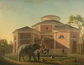 L'Éléphant du jardin du roi, localisation inconnue.