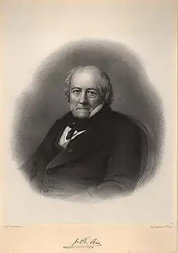 Portrait de Jean-Baptiste Biot (vers 1850-1860, lithographie).