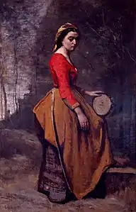 Bohémienne avec tambourin, 1862Museo Botero, Bogotá.