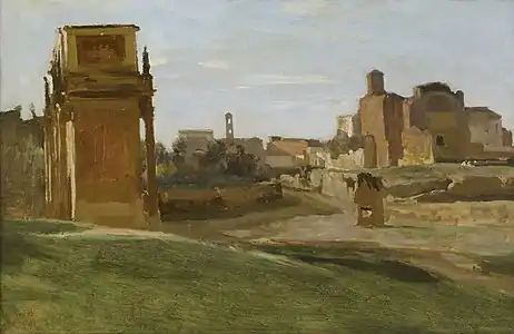 L'Arc de Constantin et le Forum, RomeCamille Corot, 1843The Frick Collection, New York