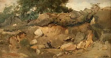 Carrière de Chaise-Marie à Fontainebleau de Camille Corot (1831).