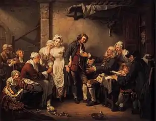 L'Accordée de Village,Jean-Baptiste Greuze