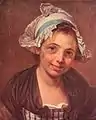 Femme avec un bonnet.