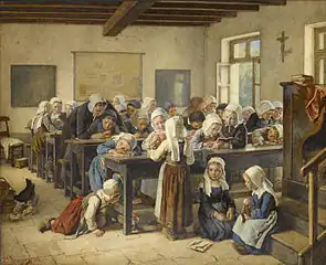 École d'enfants bretons (1882), localisation inconnue.