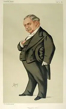 caricature d'un homme rondouillet