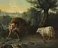 Le Loup et l'Agneau, par Jean-Baptiste Oudry.