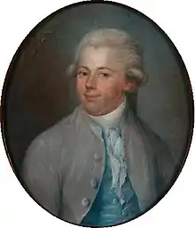 Jean-Baptiste van Dievoet (1747-1821), époux d'Anne-Marie Lambrechts (pastel 1774)