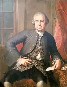 Jean-Baptiste van Dievoet (1704-1776), époux d'Élisabeth Van der Meulen (huile par Trigaux, 1761)