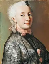 Portrait en couleur d'un princesse allemande.