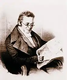 Portrait du fondateur à l'origine de Girard-Perregaux, Jean-François Bautte, né le 22 mars 1772 à Genève, décédé le 30 novembre 1837 à Genève.