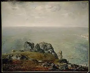 Falaises à Gruchy ,1870-1871musée des Beaux-Arts (Boston).