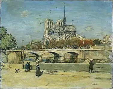 Notre-Dame vu du quai de la Tournelle (vers 1897-1902), Cleveland Museum of Art.