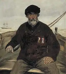 Le Père Alcazin à Honfleur, vieux sauveur (vers 1850-1875), Rotterdam, musée Boijmans Van Beuningen.
