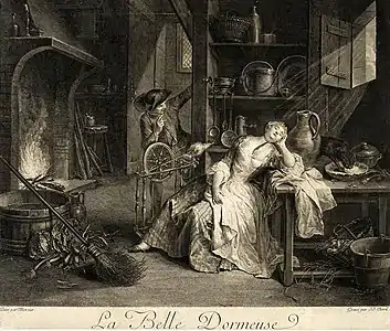 La Belle dormeuse, d'après Philippe Mercier