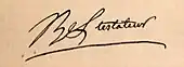 signature de Jean-Jacques Bel