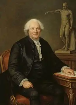 Le professeur et médecin Jean-Joseph Sue 1710-1792, professeur d'anatomie à l'école des Beaux arts de Paris.