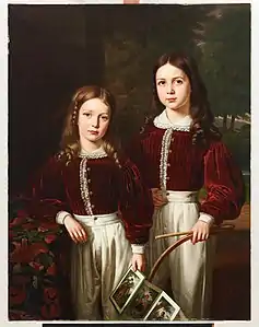 Portrait de deux enfants, probablement les fils de M. Almeric Berthier, comte de LaSalle (1841), musée d'Art de Dallas.