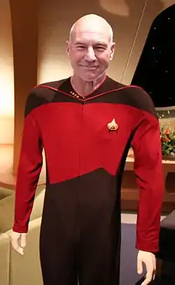 Jean-Luc Picard, interprété par Patrick Stewart (photomontage).