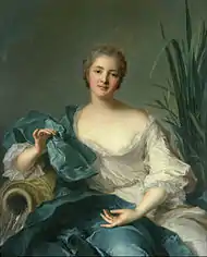 Portrait de Madame Marie-Henriette Berthelot de Pléneuf, de Jean-Marc Nattier, 1739, Musée national de l'art occidental, Tokyo.