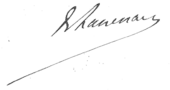 signature de Jean-Marie de Lanessan