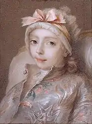 Louis Joseph Xavier, duc de Bourgogne (1751-1761) malade (1761) conservé au  Château de Versailles