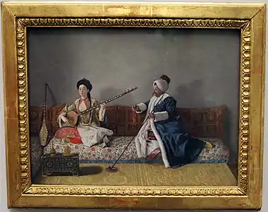 Monsieur Levett et Mademoiselle Glavani en costume turc (vers 1740), Paris, musée du Louvre.