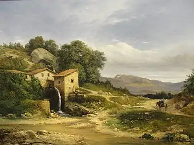 Vue du Taillefer prise des côtes de Sassenage (1837), La Tronche, musée Hébert.